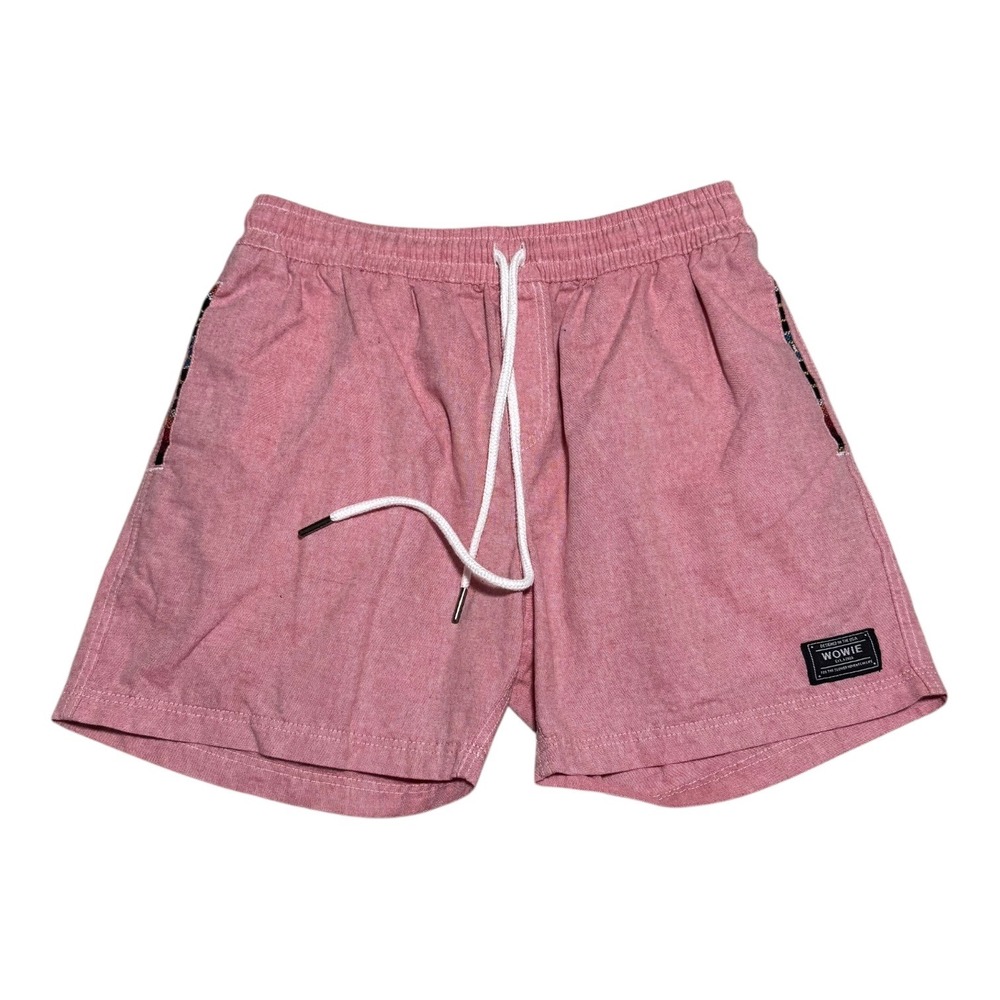 Wowie Tetron Cotton 4.5" Inseam‎ Pink/Red Aztec Shorts Men's Small